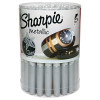 Sanford Sharpie Metallic Permanent Marker, Silver, Fine, Fine Tip, 36/BX, #9597