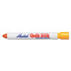 Markal Quik Stik Markers, 11/16 in dia, 6 in, Fluorescent Orange, 1/EA, #61043