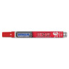 ITW Pro Brands RINZ OFF Water Removable Temporary Markers, Red, Medium, 12/PK, #91106