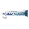 Markal ST 2100 Tube Markers, 2 mm Tip, Metal Ball Tip, White, 48/CA, #97150