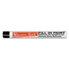 Markal Lacquer-Stik Fill-In Paint Markers, Black, 3/8 in, Round, 1/EA, #51123