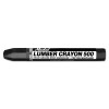 Markal #500 Lumber Crayons, 1/2 in dia, 4 5/8 in, Black, 12/DOZ, #80323