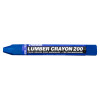 Markal #200 Lumber Crayons, 1/2 in, Blue, 12/DZ, #80355