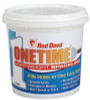 Red Devil ONETIME Lightweight Spackling, 1 Quart Tub, Bright White, 6/CS