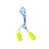 3M E-A-Rsoft Yellow Neons Foam Earplugs 311-1251, Polyurethane, Large, Corded, 200/BX, #7100006342