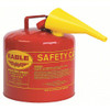 Eagle Mfg Type l Safety Can, 5 gal, Red, Funnel, 1/CN #UI50FS