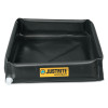 Justrite Mini-Berm Flex Trays, Black, 30 gal, 3 ft x 3 ft, 1/EA, #28442