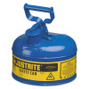 Justrite Type I Safety Cans, Kerosene, 1 gal, Blue, 1/EA, #7110300