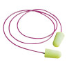 Moldex Pura-Fit Foam Earplugs, Foam, Bright Green, Corded, 100 PR/BX, #6900