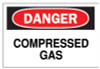 Brady Chemical & Hazardous Material Signs, Danger, Compressed Gas, White/Red/Black, 1/EA, #75447322321 Brady Chemical & Hazardous Material Signs, Danger, Compressed Gas, White/Red/Black, 1/EA, #75447322321