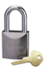 Master Lock Pro Series High Security Padlocks-Solid Steel, 3/8" Dia, 1 1/2"LX29/32"W, Silver, 6/BOX, #7050