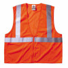 Ergodyne GloWear 8210Z Class 2 Economy Vests with Pocket, Zipper Closure, 2XL/3XL, Orange, 1/EA, #21047
