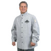 MCR Safety Leather Welding Jacket, Large, Gray, 1/EA, #38030MWL