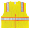 MCR Safety Luminator Class II Surveyors Vests, 2X-Large, Fluorescent Lime, 1/EA, #SURVLX2