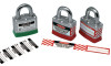 Brady Padlock Lockout Labels, 5/8- 4 1/2 in, Red/Black, 25/PKG, #LID3