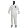 DuPont Proshield 10 Coveralls White with Attached Hood and Boots, White, 2X-Large, 25/CA, #PB122SWH2X002500