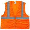 OccuNomix Class 2 Mesh Vests with 3M Scotchlite Reflective Tape, 3X-Large, Hi-Viz Orange, 1/EA, #LUXSSCOOLGO3X