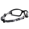 Bolle Tracker Series Safety Glasses, Clear Lens, Polycarbonate, Clear, Silver Frame, 1/EA, #40090