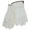 MCR Safety Unlined Drivers Gloves, Grain Cow Leather, X-Large, Beige/Blue, 12 Pair, #3202XL