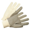 Anchor Products 1000 Series Dotted Canvas Gloves, Cotton Canvas, Men's, White, 12 Pair, #780K