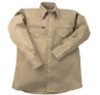 LAPCO 950 Heavy-Weight Khaki Shirts, Cotton, 17-1/2 Long, 1/EA, #LS1712L