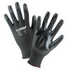 West Chester 713HGBU Palm Coated HPPE Gloves, Large, Black, 12 Pair, #713HGBUL