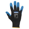 Kimberly-Clark Professional G40 Nitrile Foam Coated Gloves, Knit Cuff, Nylon Lined, Size 9, Blue/Black, 12 Pair, #40227