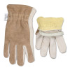 MCR Safety Split Leather Back Gloves, Medium, 10/CA, #3204KM