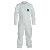 DuPont Tyvek 400 Collared Coveralls w/Open Wrists/Ankles, White, Large, 25/CA, #TY120SWHLG002500