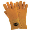 West Chester Insulated Top Grain Reverse Deerskin MIG Welding Gloves, Large, Orange/Tan, 72/CA, #6030L