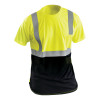 OccuNomix L T-SHIRT BLACK AND YELLOW, 1/EA, #LUXSSETPBKYL