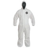 DuPont Proshield 10 Coveralls White with Attached Hood, White, 5X-Large, 25/CA, #PB127SWH5X002500