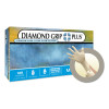 Ansell Diamond Grip Plus DGP-350 Latex Exam Gloves, Large, Natural Rubber Latex, 100/BX, #DGP350L