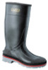 Servus XTP PVC Plain Toe Boots, 15 in H, Size 14, Black/Red/Gray, 6/PR #75108-140