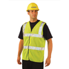 OccuNomix Class 2 Solid Vests with 3M Scotchlite Reflective Tape, 2X-Large, Hi-Viz Yellow, 1/EA, #LUXSSFULLGY2X