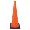 Cortina PVC Traffic Cones, 36 in, PVC, Orange/Black, 1/EA, #350008