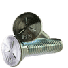 1/2"-13 x 4" Grade 5 Plow Bolts No.3 Head, Full Thread, Zinc (25/Pkg.)