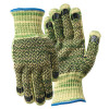 Wells Lamont Metalguard Heavy Weight Gloves with PVC Dots, X-Large, Gray/Green/Yellow, 3 PR/PK, #1881XL