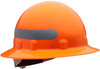 Honeywell E-1 Full Brim Hard Hats, 3 R Ratchet, High-Vis Orange w/Silver Reflective Tape, 1/EA, #E1RW46A289