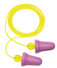 3M No-Touch Foam Plugs, Polyurethane, Purple, Corded, 100/BX, #7000052722