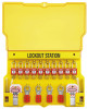 Master Lock Safety Series Lockout Stations with Key Registration Card, 22in, Zenex 10-Lock, 1/EA, #1483BP410