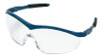 MCR Safety Storm Protective Eyewear, Clear Lens, Duramass Hard Coat, Navy Frame, Nylon, 1/EA, #ST120