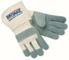 MCR Safety Heavy-Duty Side Split Gloves, Large, Leather, 12 Pair, #1710L