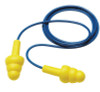 3M E-A-R Ultrafit Earplugs 340-4004, Elastomeric Polymer, Yellow, Corded, Box, 100 PR/BX, #7000002320