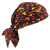 Ergodyne Chill-Its 6710CT Evaporative Cooling Triangle Hats w/ Cooling Towel, Flames, 6/CA, #12588
