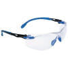 3M Solus 1000-Series Protective Eyewear, Clear Lens, Anti-Fog, Black/Blue Frame, 20/CA, #7100079183