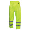 MCR Safety PVC/NOMEX FR Pants Cl-Eeasy Susp Strap Fl-Lime, 1/EA, #BJ238BPX2