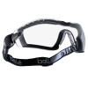 Bolle Cobra Safety Glass w/ Strap & Foam, Anti-Scratch Anti-Fog Clear Lenses, BK/Gray, 10/BX, #40091