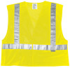 MCR Safety Luminator Class II Tear-Away Safety Vests, Medium, Fluorescent Lime, 1/EA, #CL2MLM