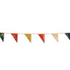 Cortina Pennants, Vinyl, 9 in x 12 in, Multi-Colored, 60 ft String, 50/PK, #340360